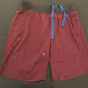 Red Lululemon Athletic Shorts